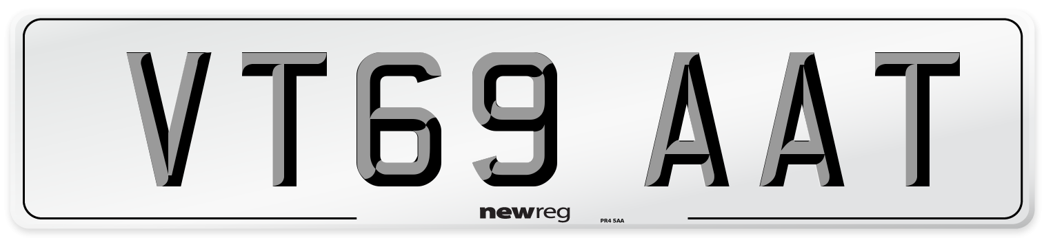 VT69 AAT Number Plate from New Reg
